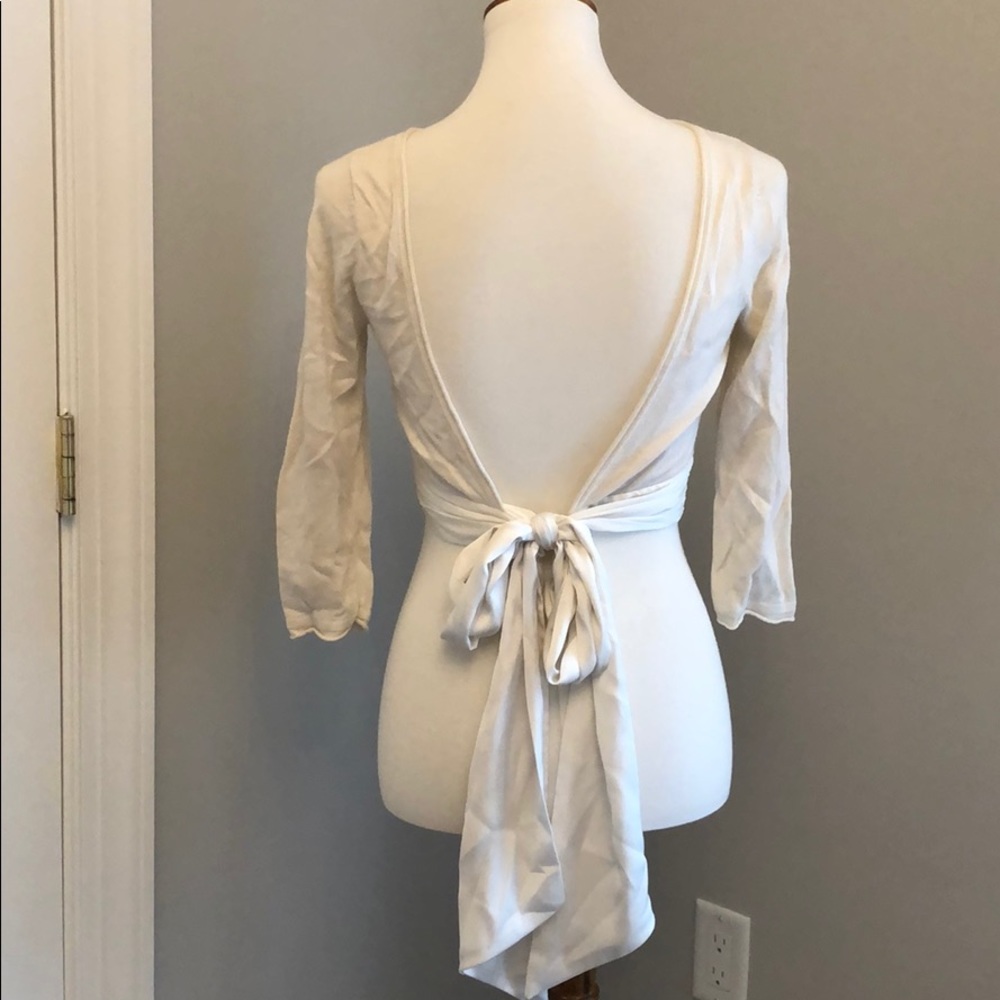 Jenny Yoo backless bridal topper